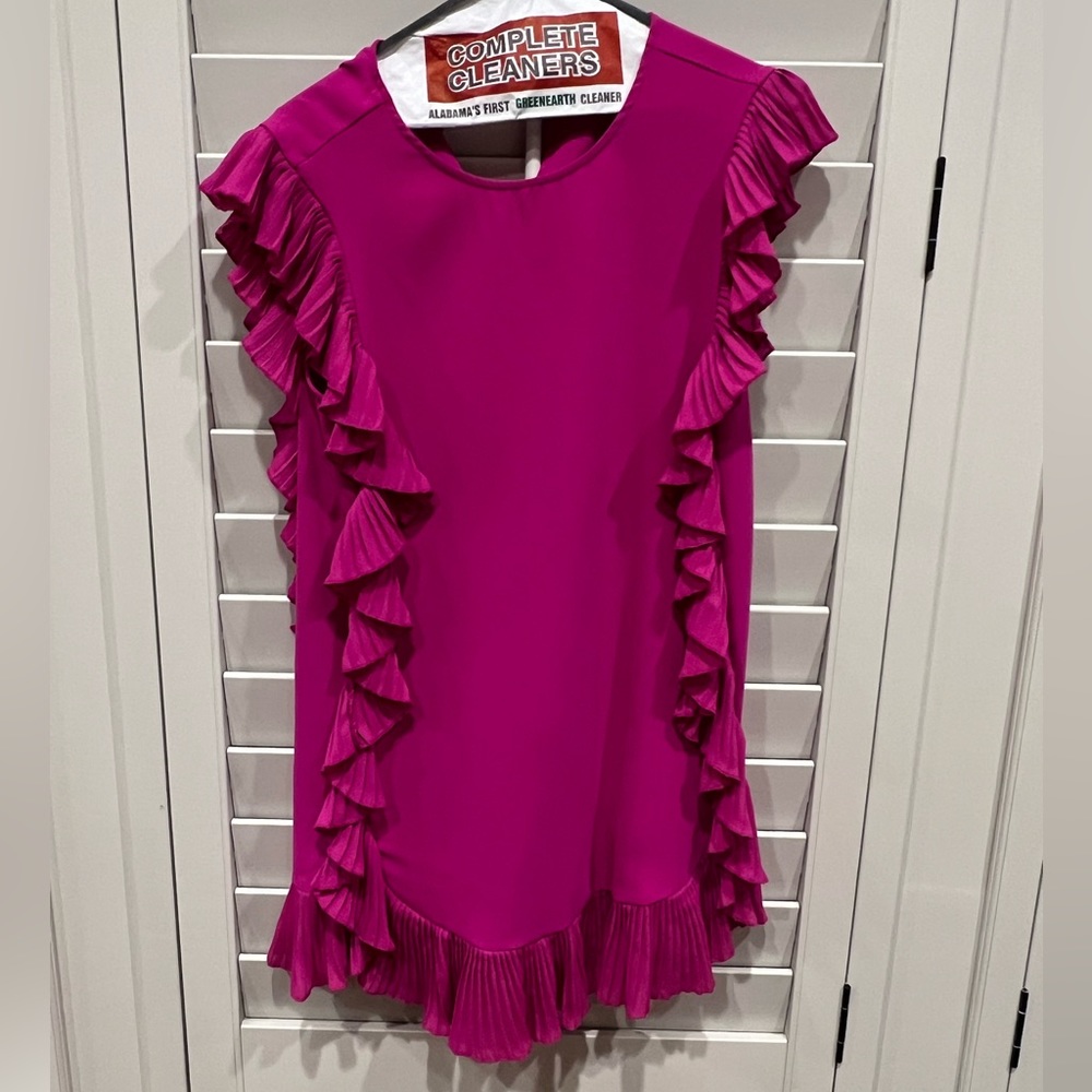 TCEC pink ruffle dress